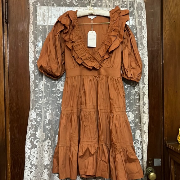 Ivy City Co Dresses & Skirts - Ivy City Co Ginger Ruffle Midi Dress